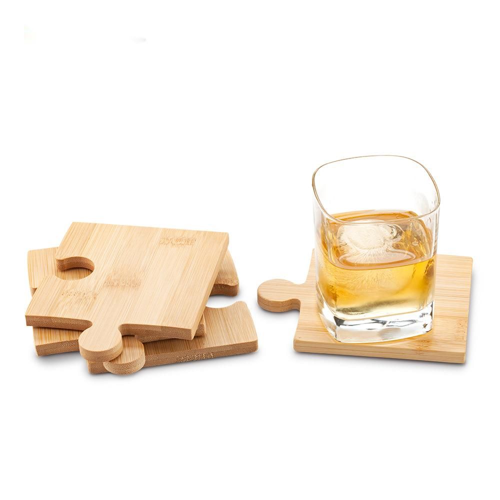 SET PORTAVASOS BAMBOO PUZZLE Imagen secundaria del producto