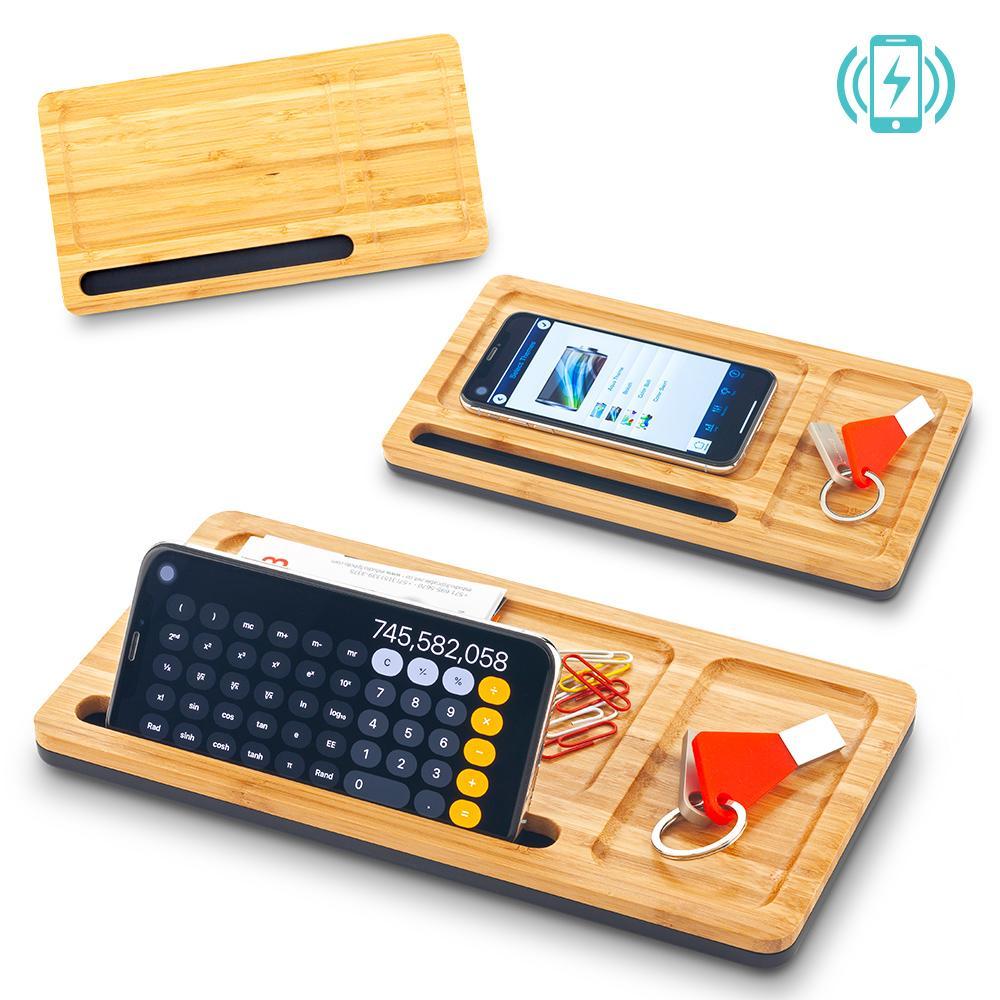 ORGANIZADOR DE ESCRITORIO BAMBOO CON CARGADOR Imagen secundaria del producto