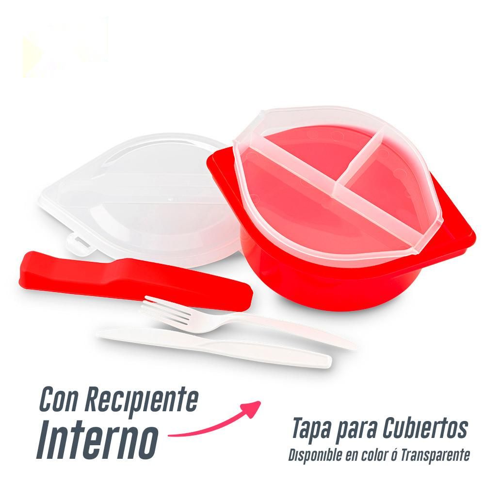 PORTACOMIDAS CON CUBIERTOS JAKARTA Imagen secundaria del producto